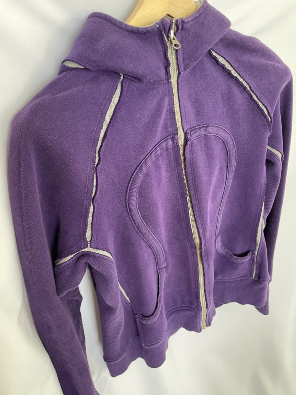 Lululemon Special Edition Scuba Hoodie Purple/Grey Size 10